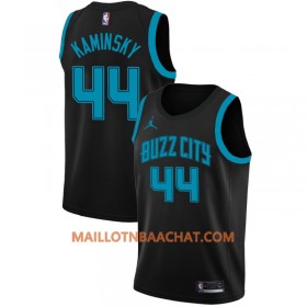 Maillot NBA Charlotte Hornets Frank Kaminsky 44 2018-19 Jordan Brand City Edition Noir Swingman - Homme